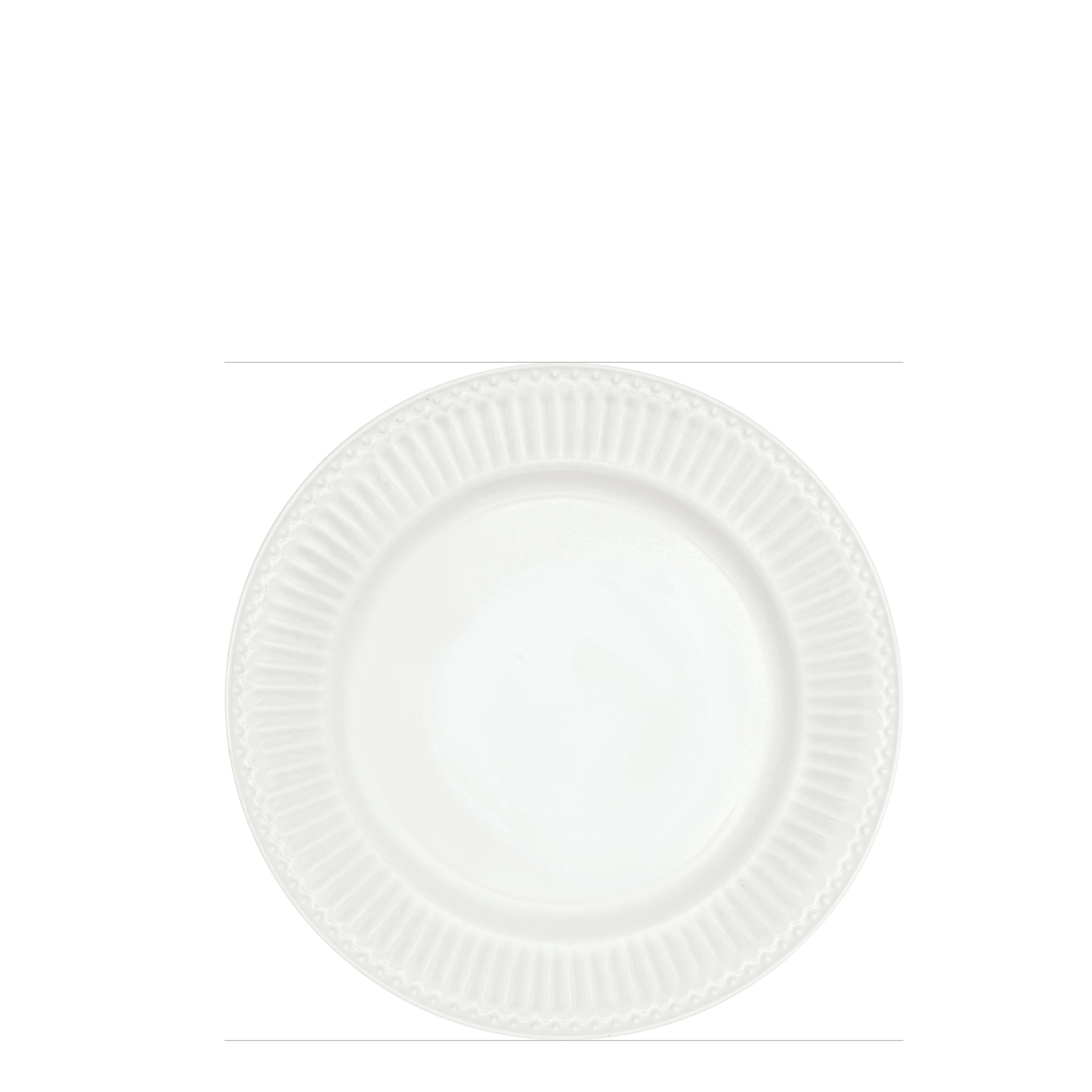 GreenGate Frühstücksteller Alice Weiß 23 cm