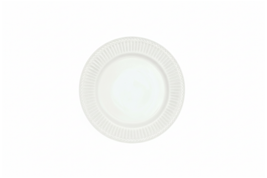 GreenGate Frühstücksteller Alice Weiß 23 cm aus Porzellan