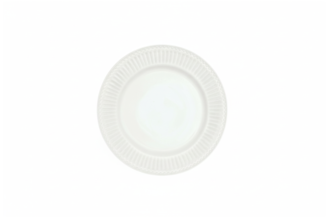 GreenGate Frühstücksteller Alice Weiß 23 cm aus Porzellan