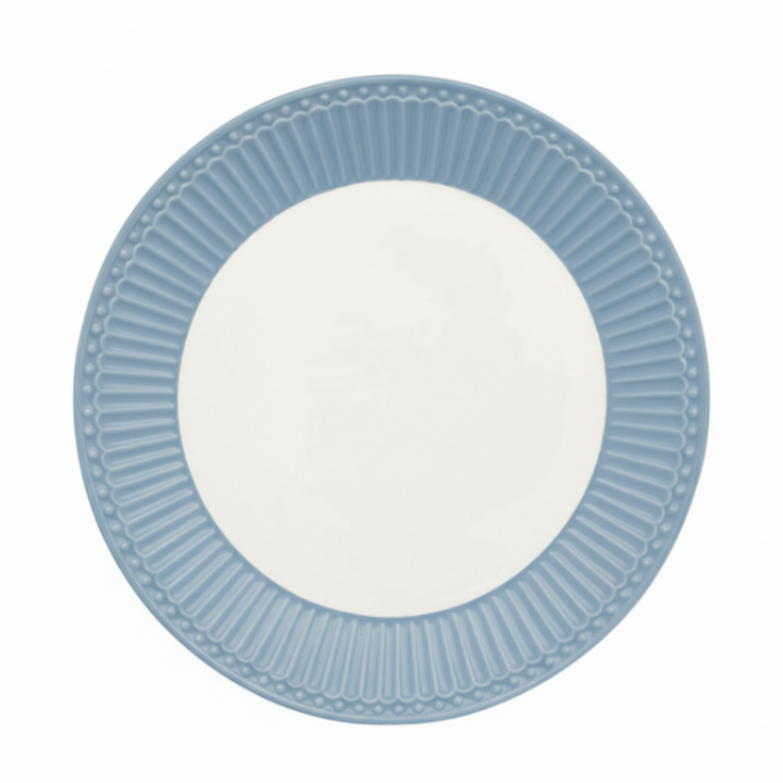 GreenGate Frühstücksteller Alice Himmelblau 23 cm aus Porzellan