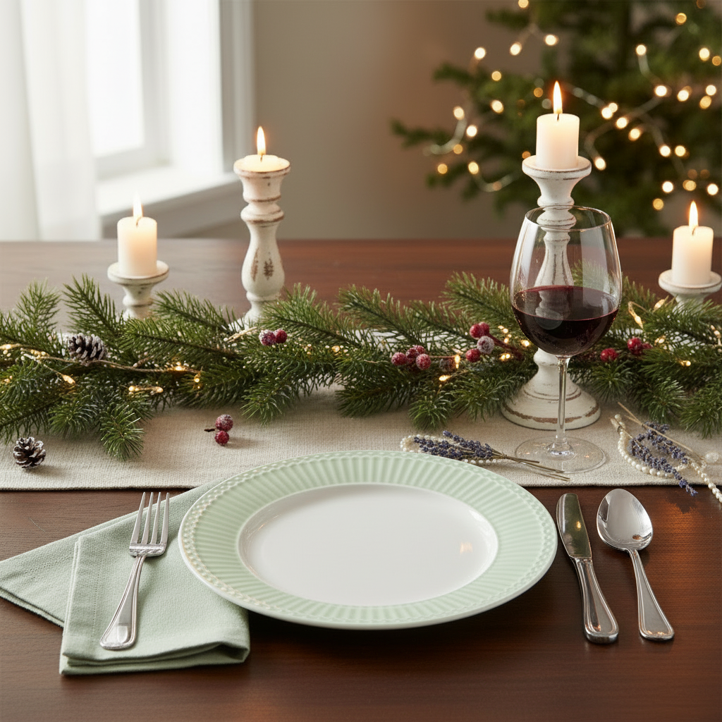 GreenGate Frühstücksteller Alice Hellgrün