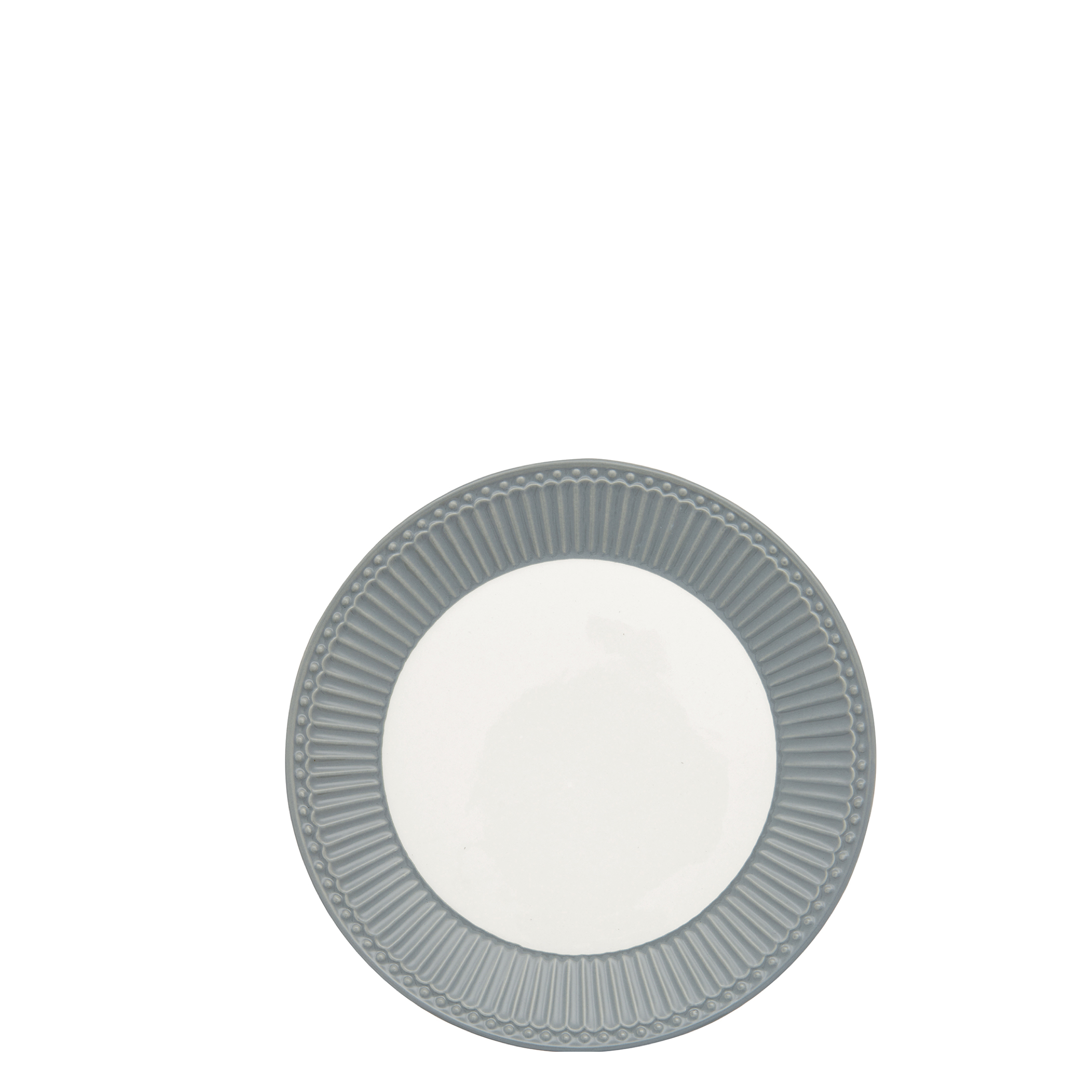 GreenGate Frühstücksteller Alice Steingrau 23 cm