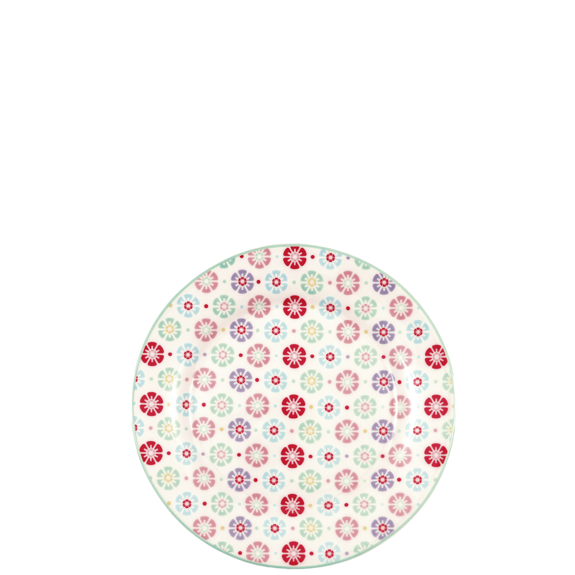 Greengate Frühstücksteller Rike Weiß/Geblümt