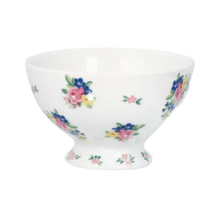 GreenGate Snackschale Augusta weiß geblümt Ø 10 cm