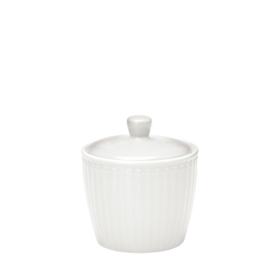 Greengate Zuckerdose Alice Weiß