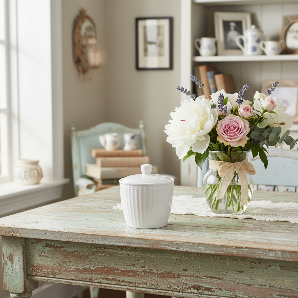 Greengate Zuckerdose Alice Weiß