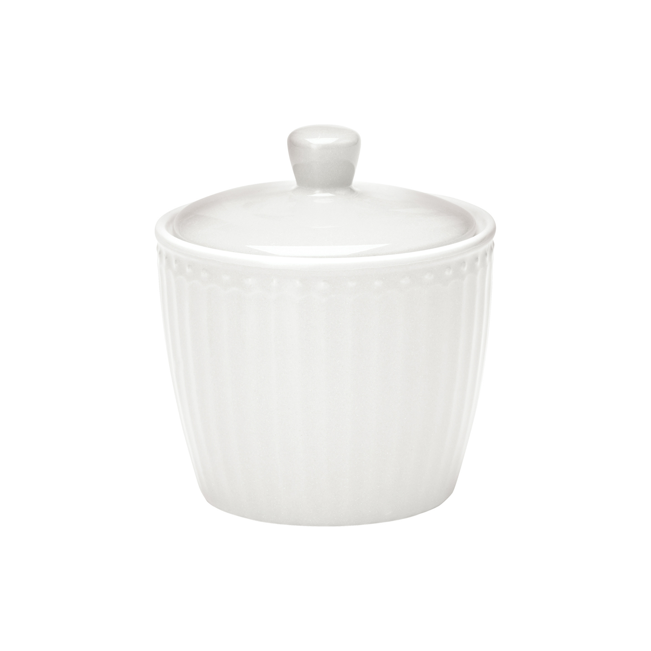 GreenGate Zuckerdose Alice Weiß aus Porzellan 0,27 l