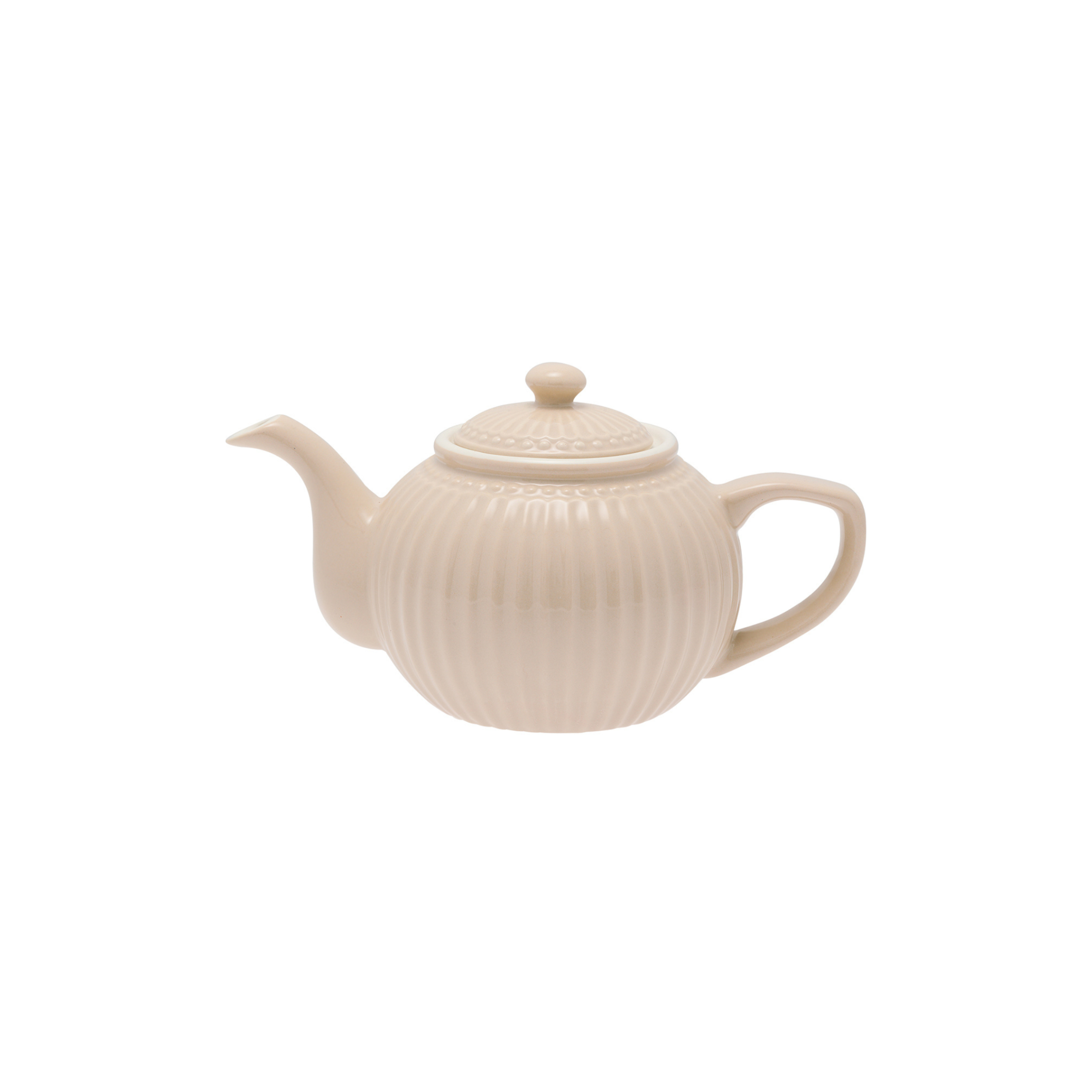 GreenGate Teekanne Alice Karamell 1 Liter aus Porzellan freigestellt