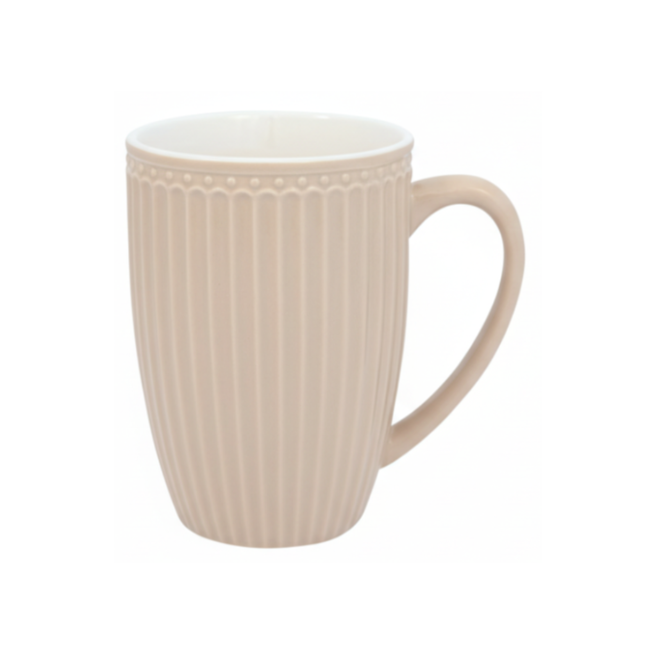 GreenGate Große Tasse Alice Fudge 0,5 l aus Porzellan freigestellt