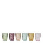 Saint-Émilion 6 Gläser mit Muster (Set)