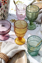 Saint-Émilion 6 Gläser mit Muster (Set)