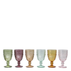 Chic Antique Saint-Émilion Weinglas mit Muster 6er Set