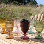 Chic Antique Saint-Émilion Weinglas mit Muster 6er Set