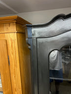 Antike Vitrine Louis Philippe, Shabby Chic