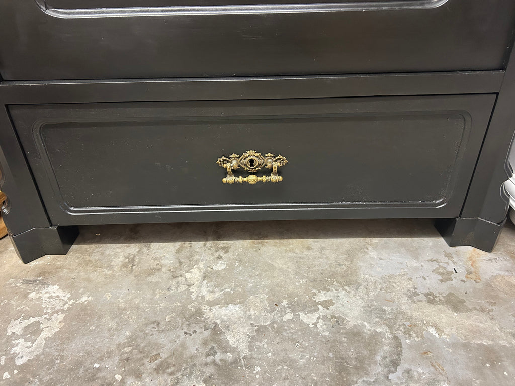 Antike Vitrine Louis Philippe, Shabby Chic