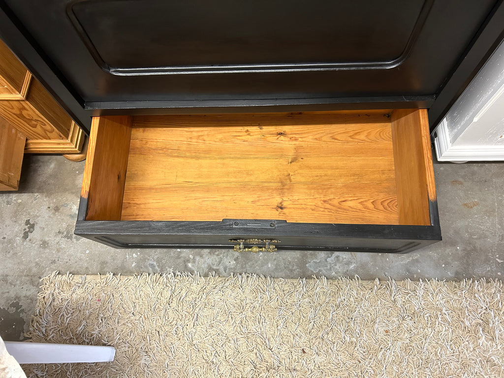 Antike Vitrine Louis Philippe, Shabby Chic