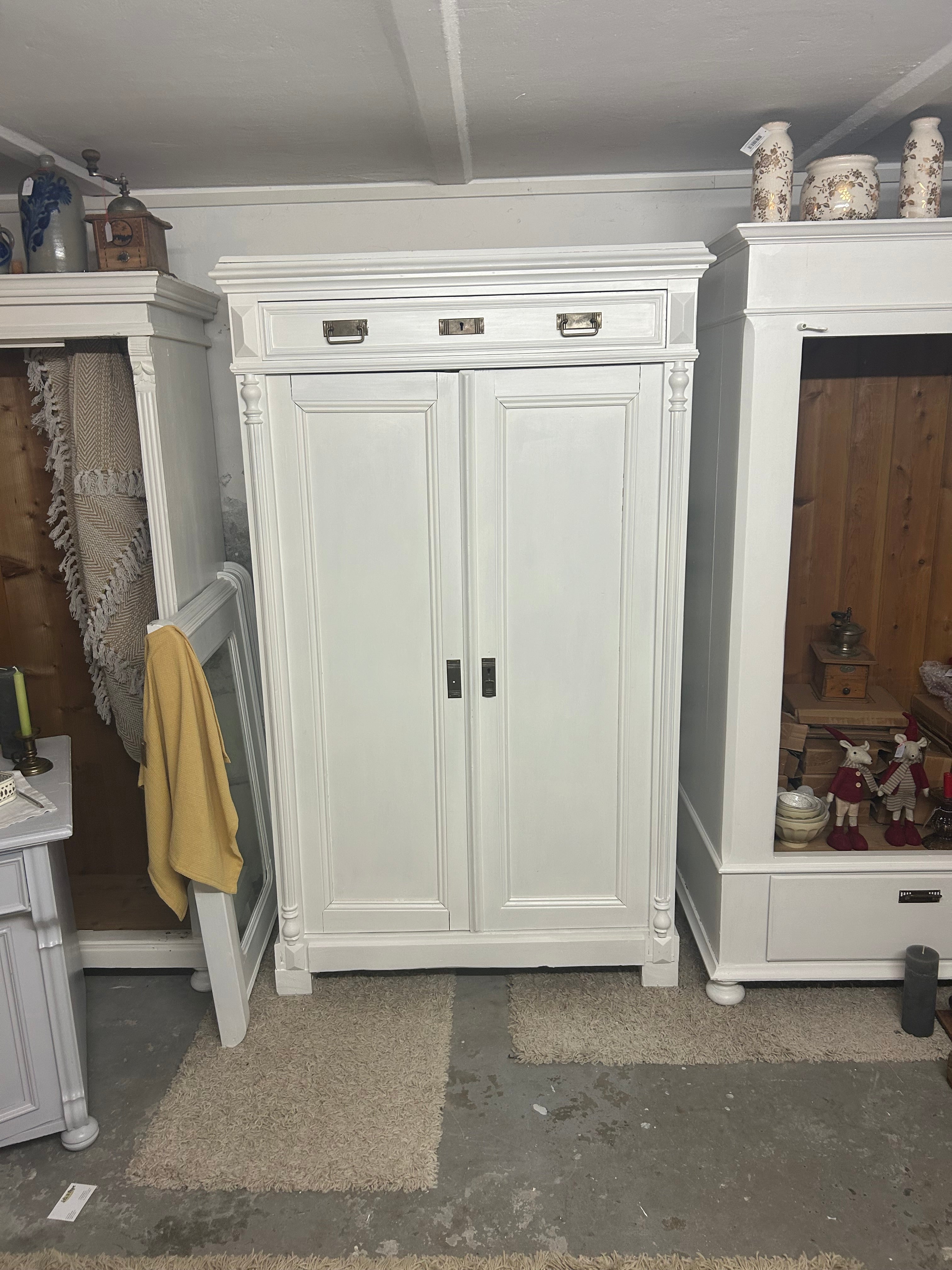 Antik, Garderobenschrank, Gründerzeit, Shabby Chic