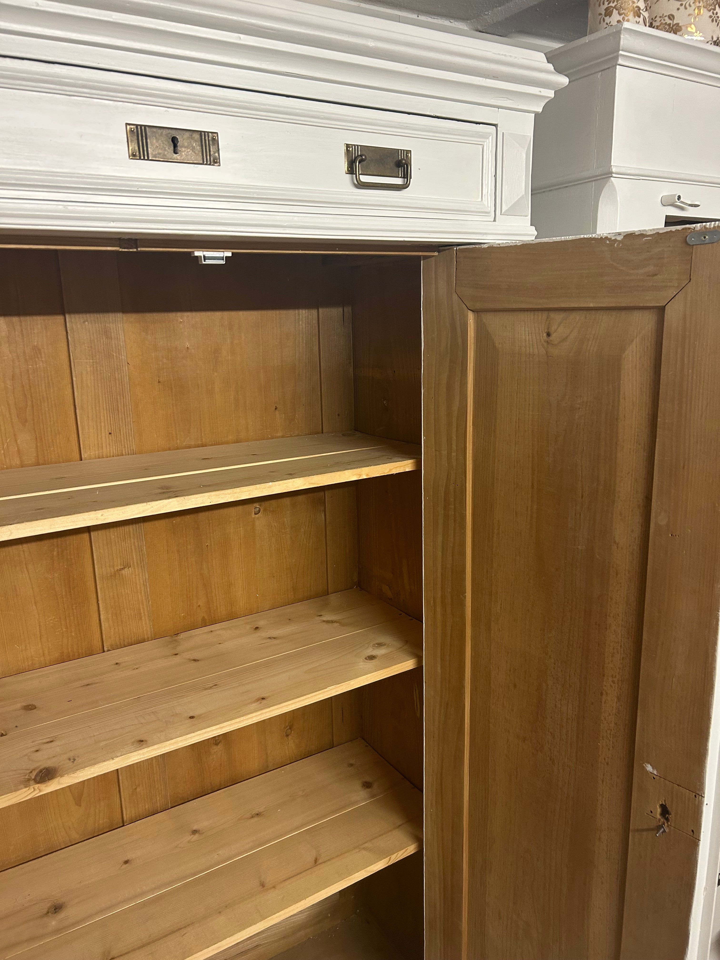 Antik, Garderobenschrank, Gründerzeit, Shabby Chic