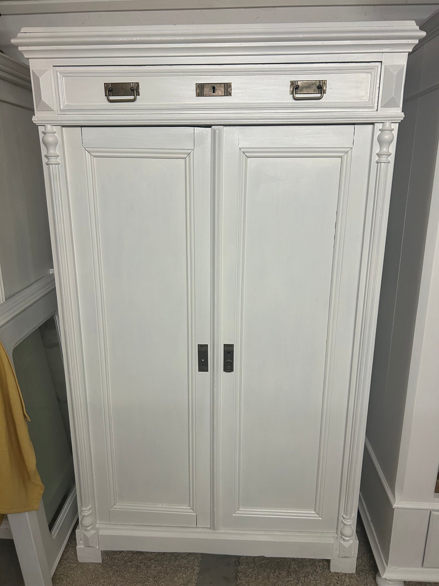 Antik, Garderobenschrank, Gründerzeit, Shabby Chic