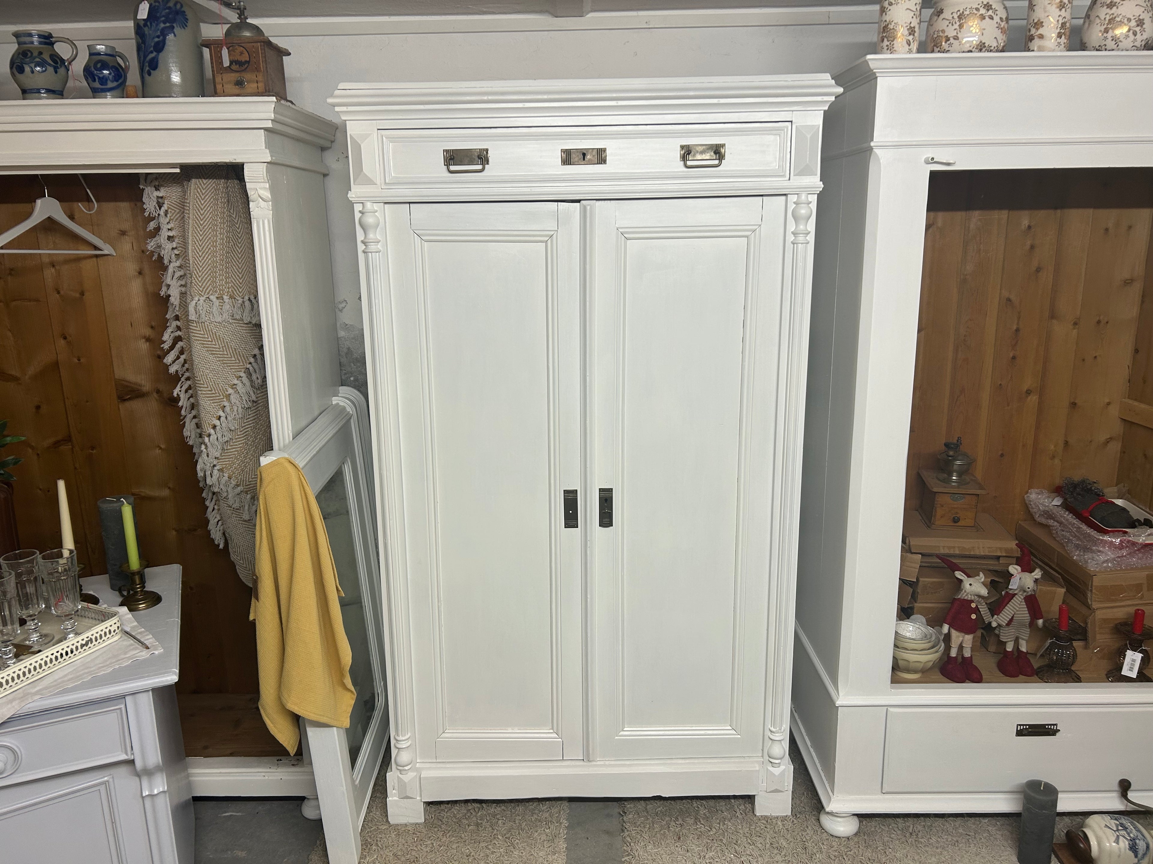 Antik, Garderobenschrank, Gründerzeit, Shabby Chic