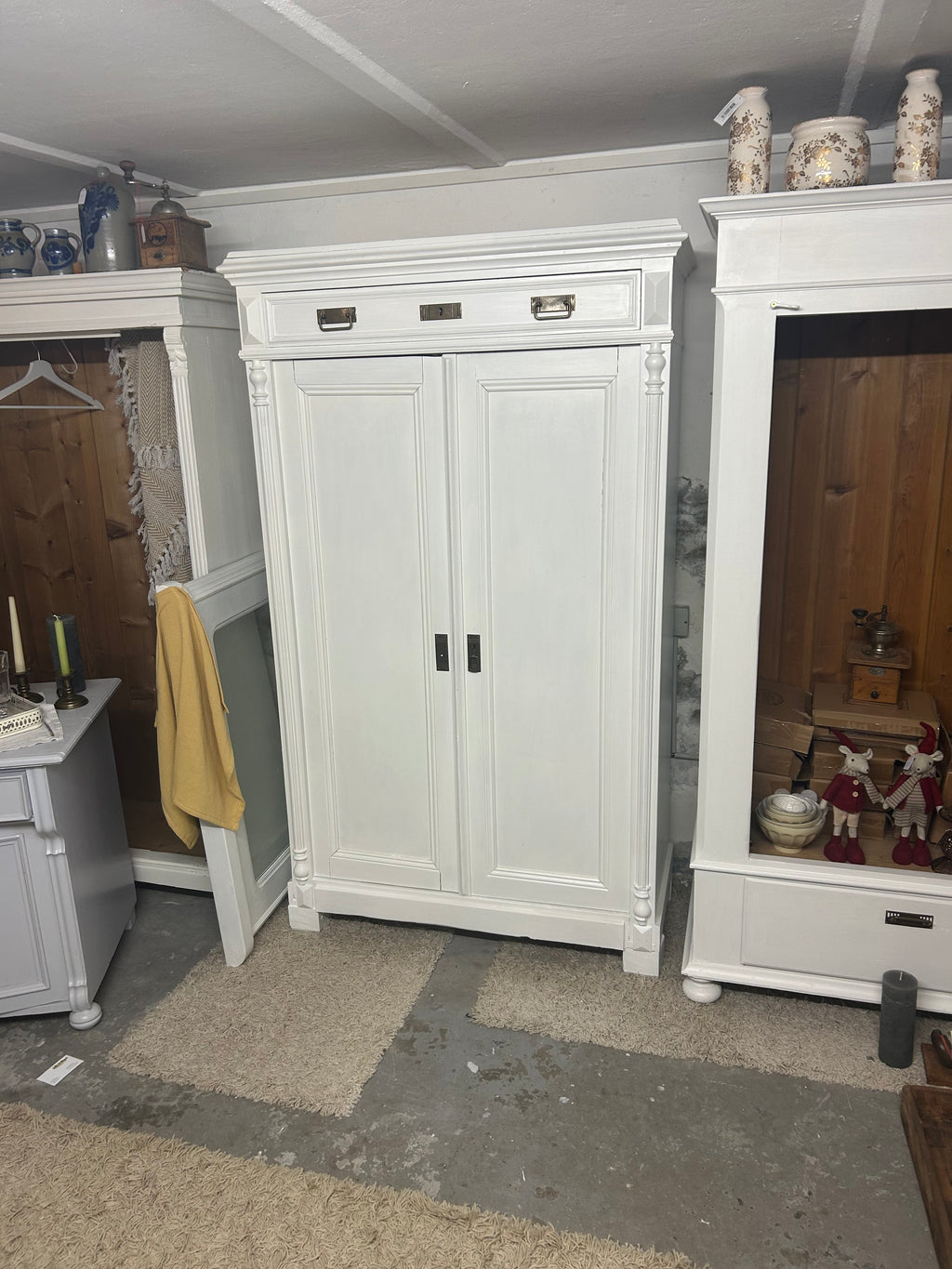 Antik, Garderobenschrank, Gründerzeit, Shabby Chic