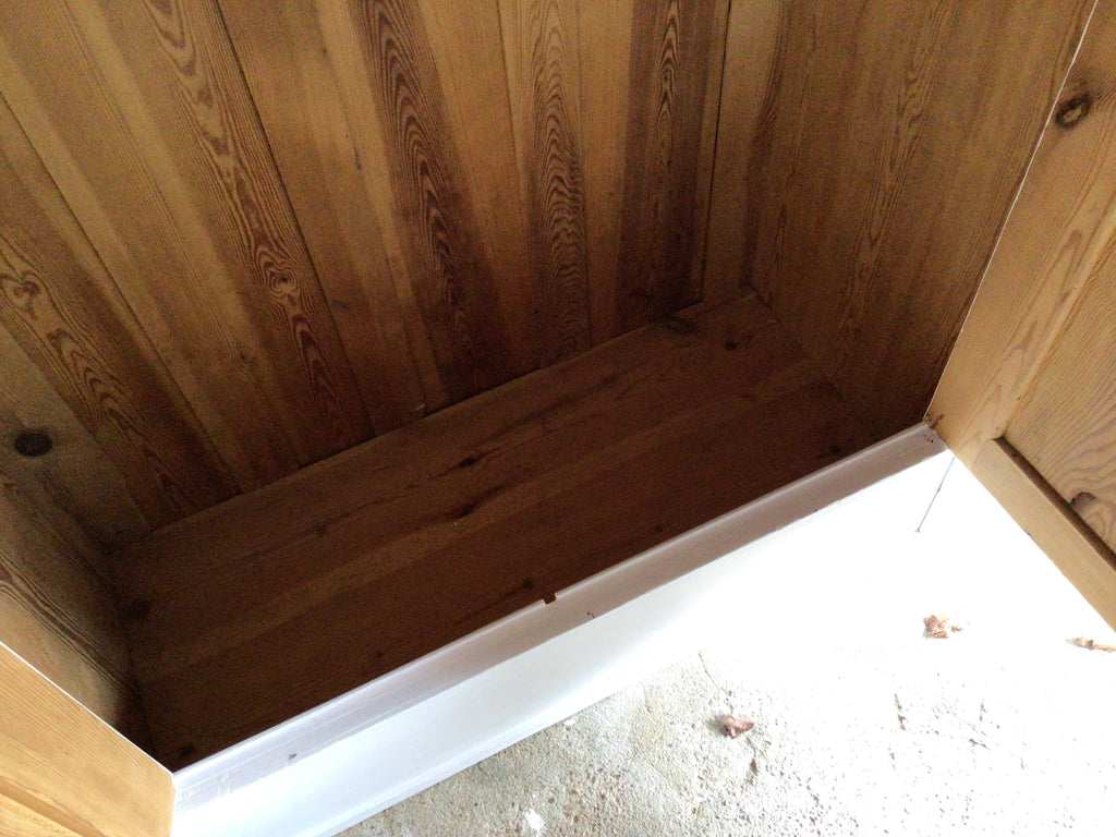 Antiker Garderobenschrank, Gründerzeit, Weichholz