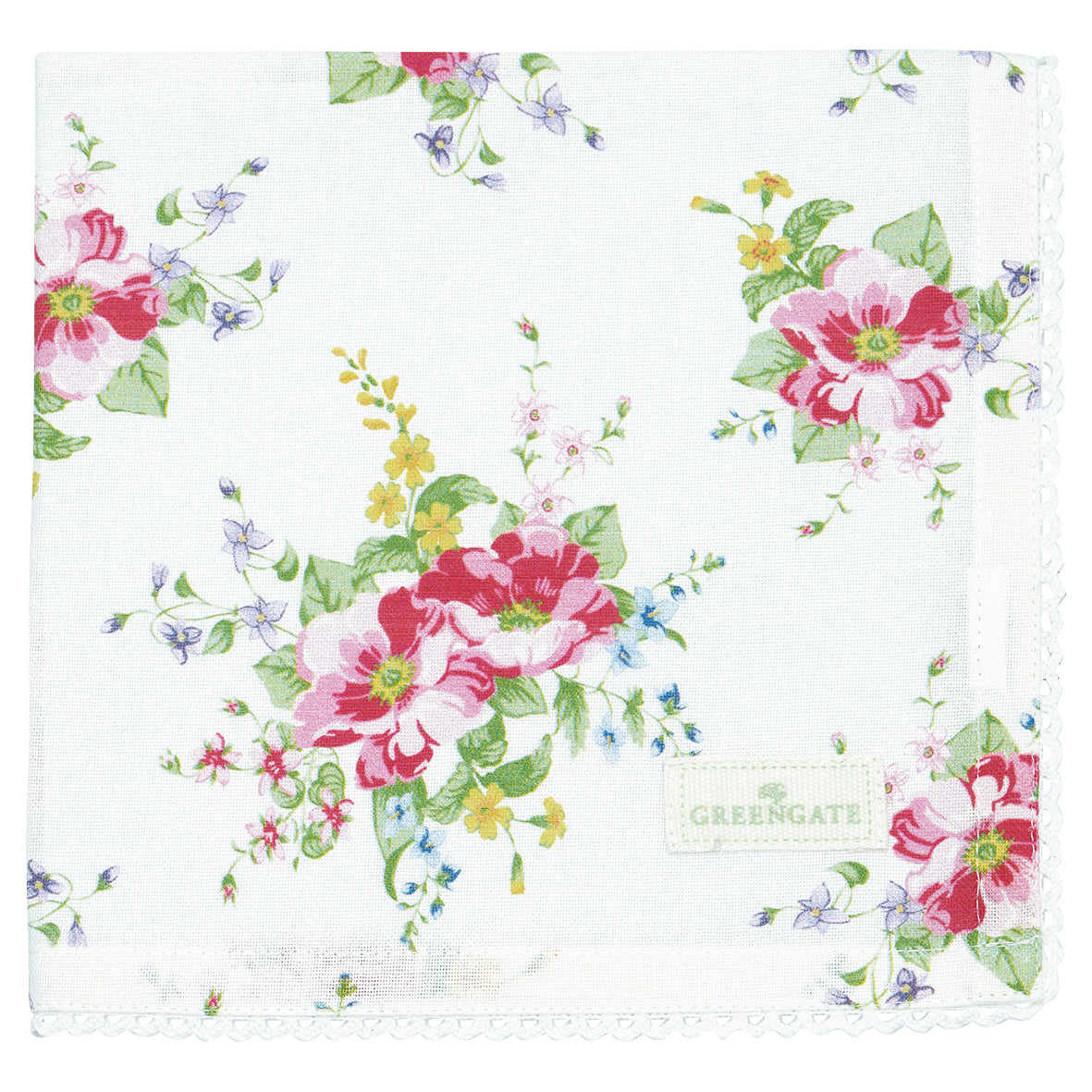 Stoffserviette mit Spitze Ailia
