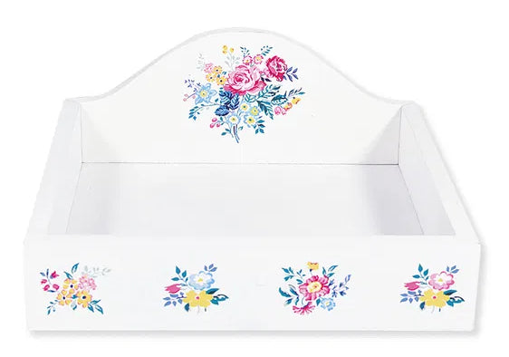 GreenGate Servietten Tablett Elina Weiß