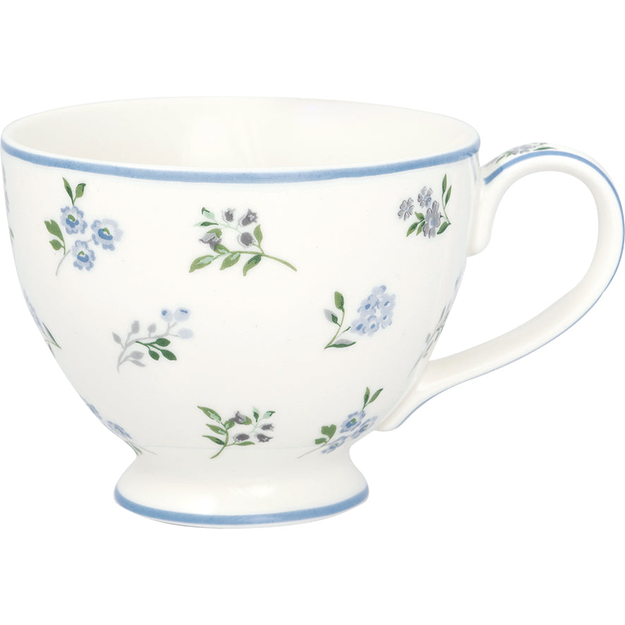 Greengate Teetasse Christina Weiß/Geblümt