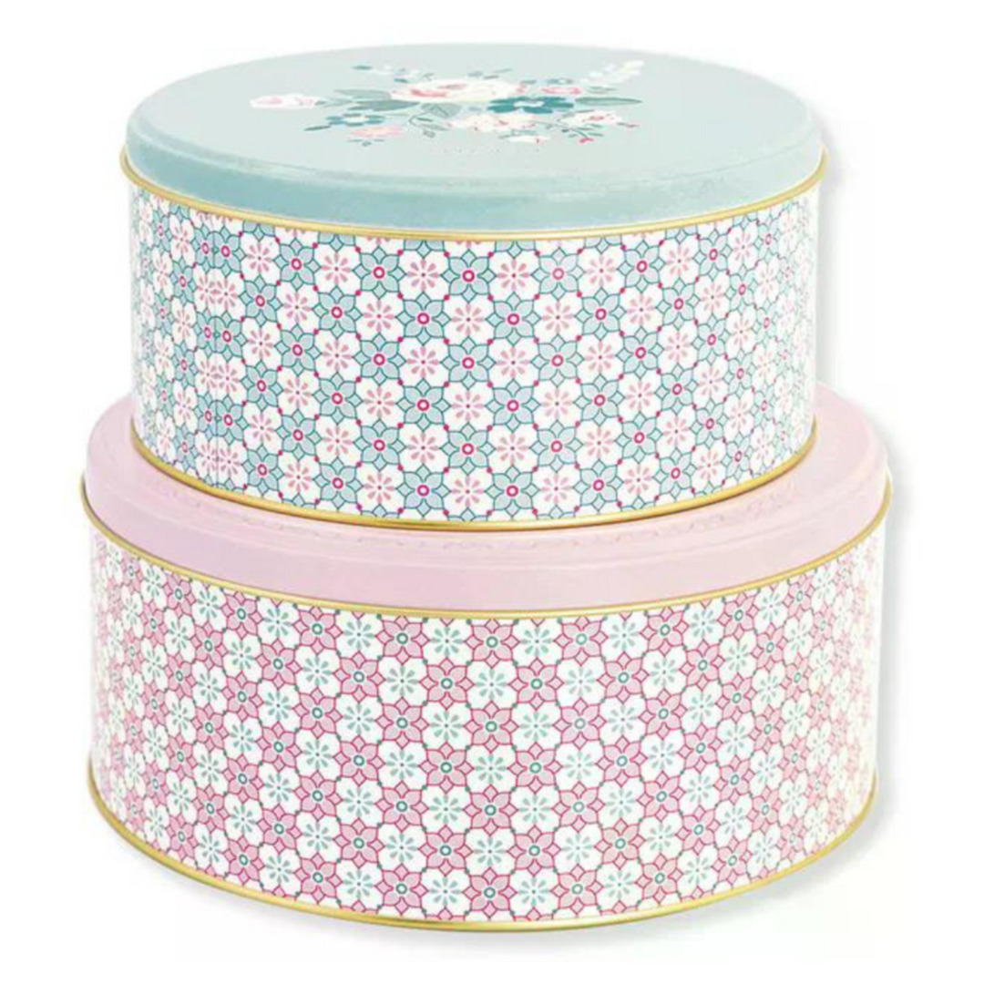 greengate aufbewahrung GreenGate Runde Boxen Gwen Hellrosa Mint 2er Set – klaspetersen