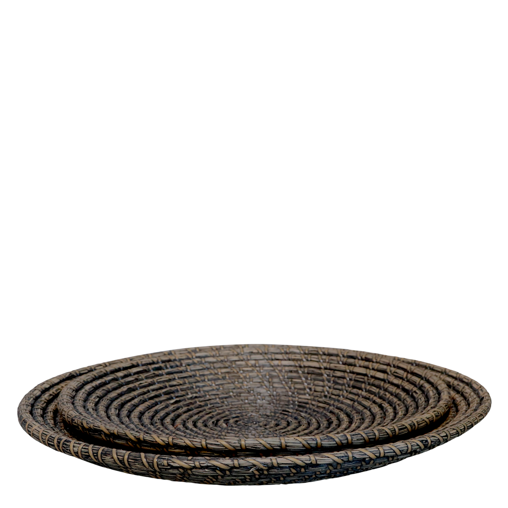 Tablett geflochten 2er Set