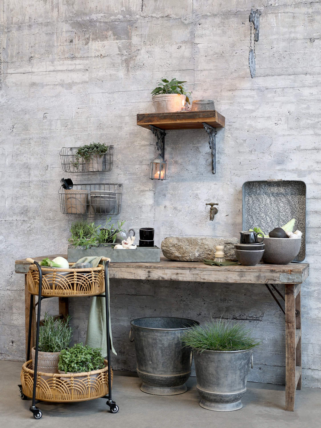 Tablett mit 8 Fächern und Handgriff