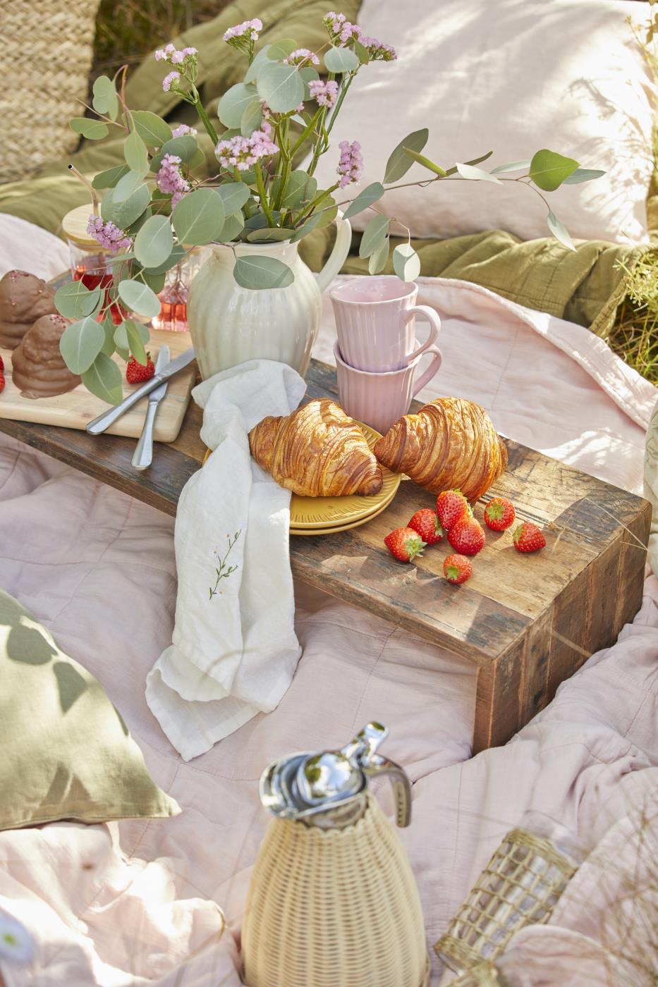 Ib Laursen Tasse mit Rillen Mynte English Rose