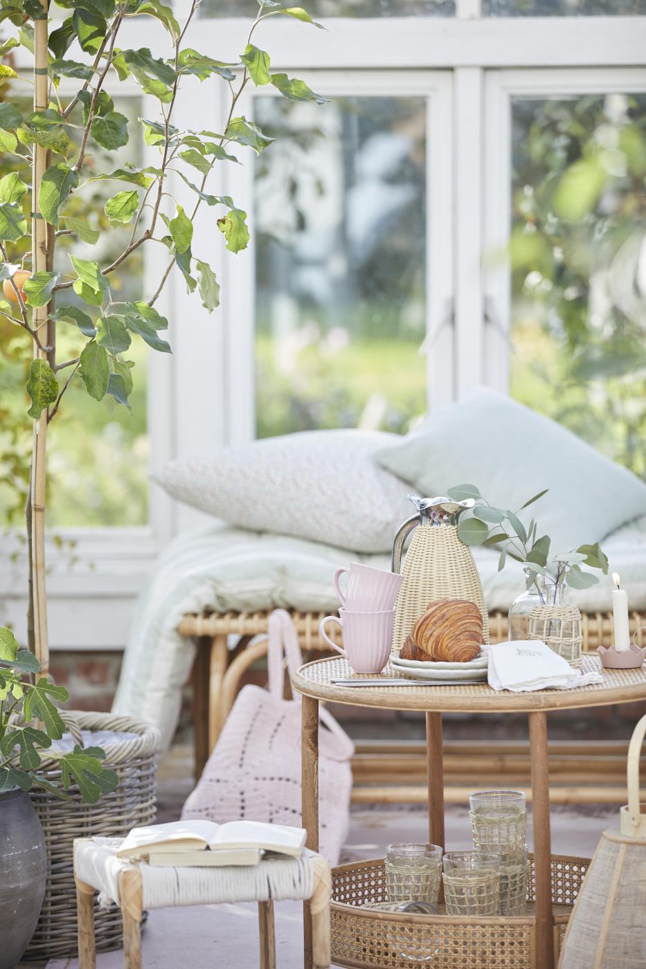 IB Laursen Tasse mit Rillen Mynte English Rose