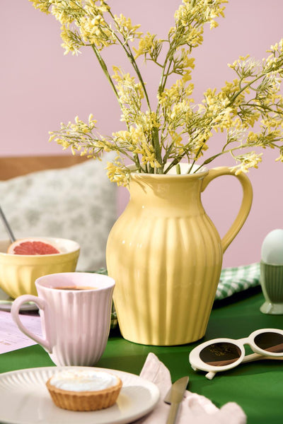 Tasse mit Rillen Mynte English Rose