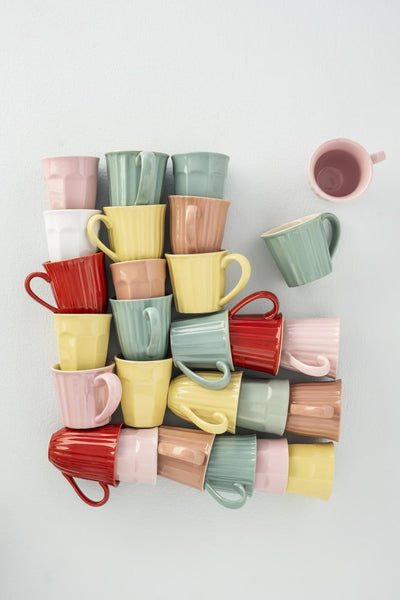 Tasse mit Rillen Mynte Lemonade