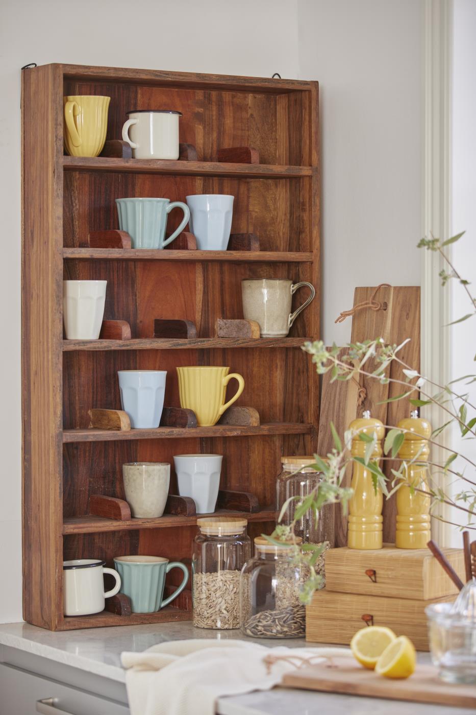 IB Laursen Tasse mit Rillen Mynte Lemonade