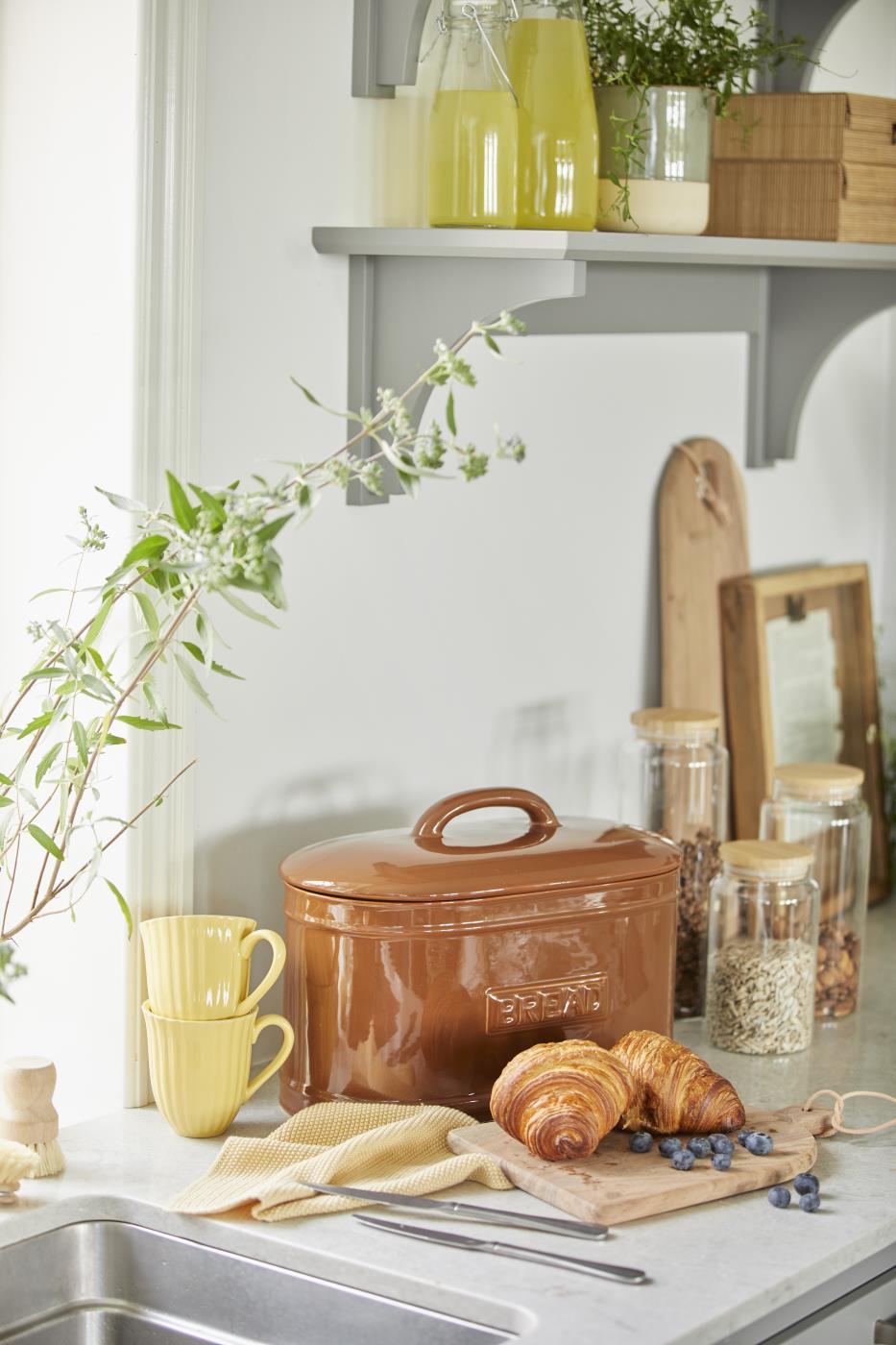 IB Laursen Tasse mit Rillen Mynte Lemonade