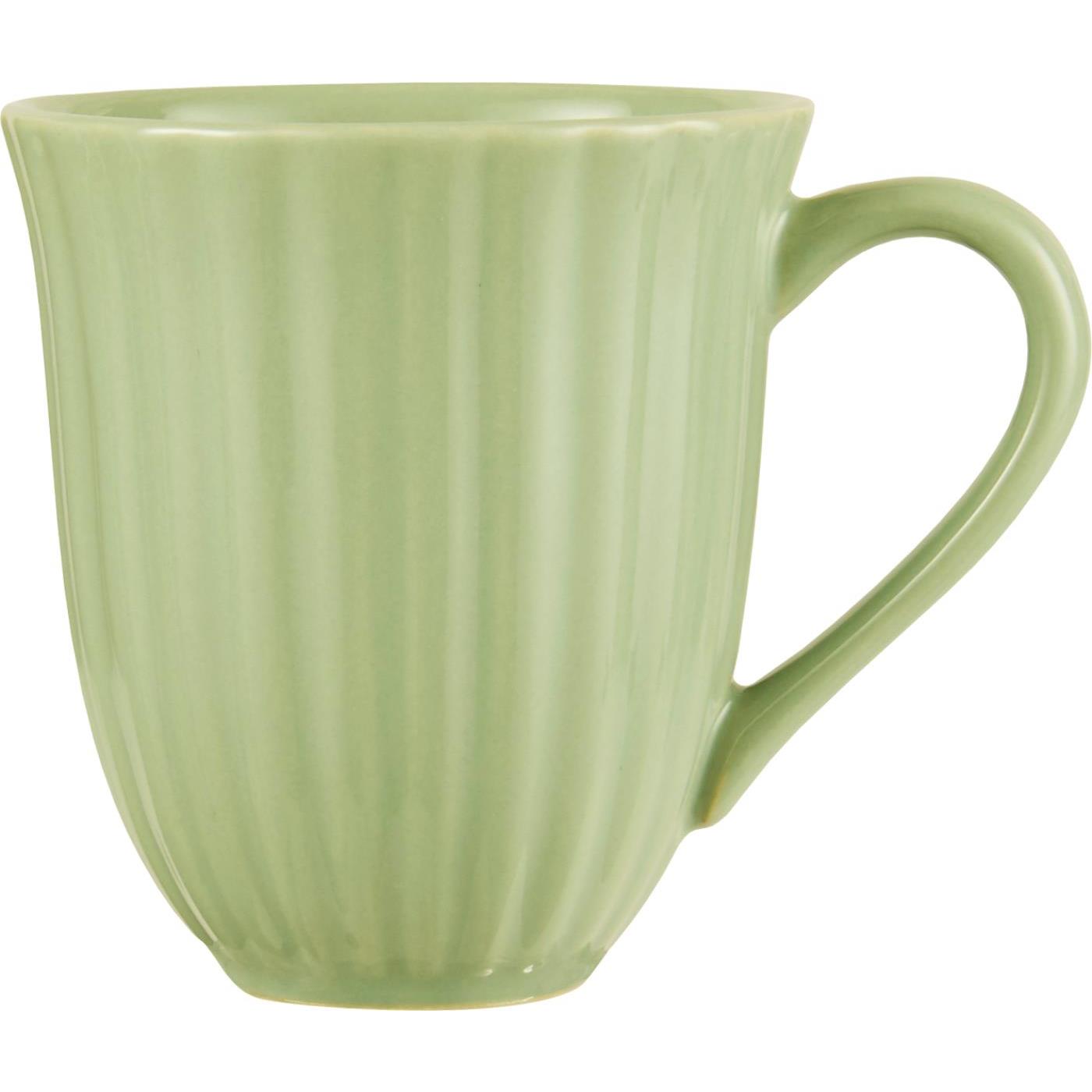 Ib Laursen Tasse mit Rillen Mynte Wasabi