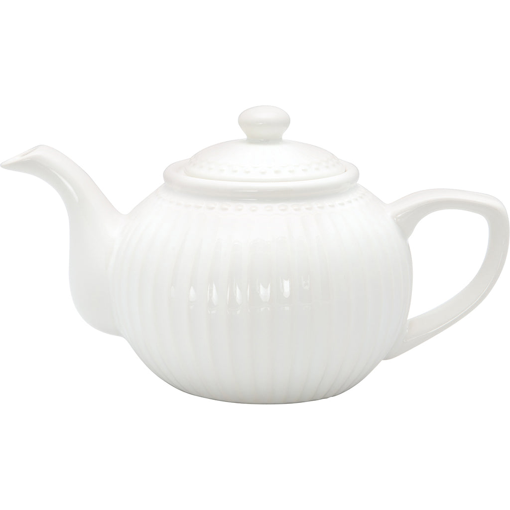 Greengate Teekanne Alice Weiß
