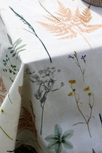 Chic Antique Aix Tischdecke Creme mit Blumendruck Landhaus