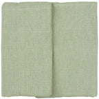 Tischdecke Emil länglich mit dünnen grünen Streifen