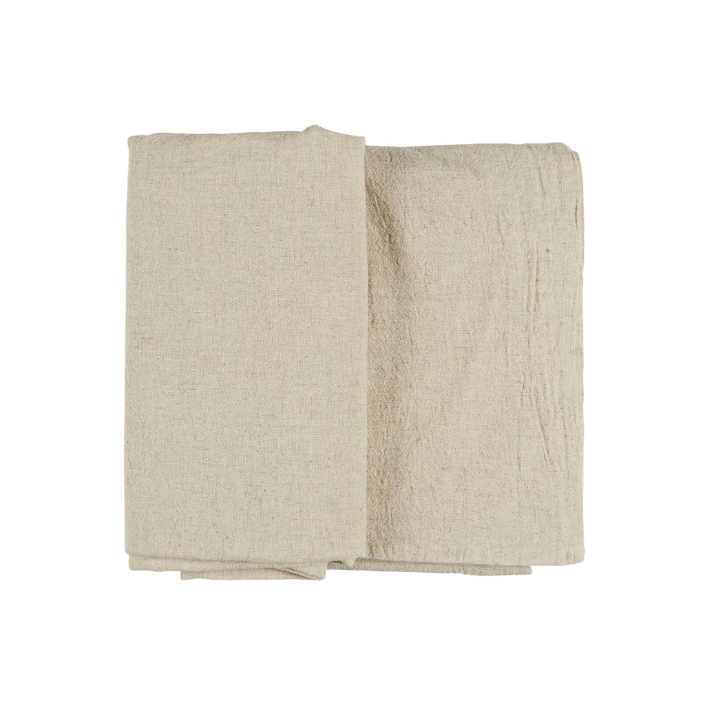 Ib Laursen Tischdecke quadratisch leinenfarbig
