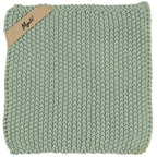 Topflappen Mynte staubig grün gestrickt