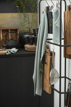 Topflappen Mynte staubig grün gestrickt