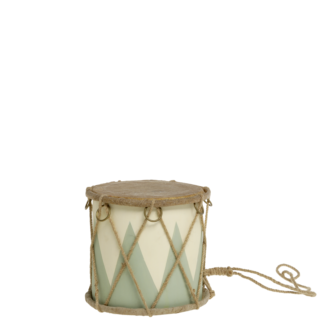 Vintage Trommel mit Leder