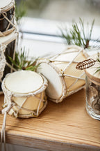 Trommel Weihnachstdekoration  in creme