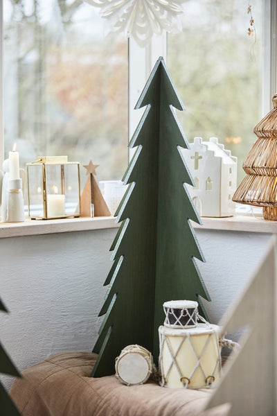 Trommel Weihnachstdekoration  in creme