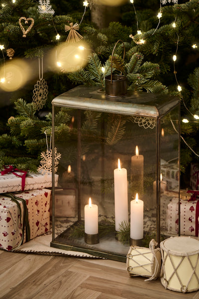 Trommel Weihnachstdekoration  in creme