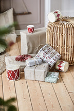 Trommel Weihnachstdekoration  in rot